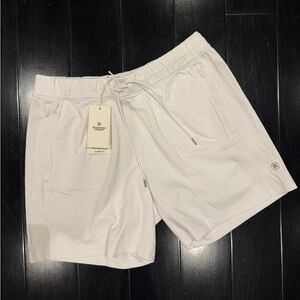 Reigning Champ White Tennis Shorts - Solotex